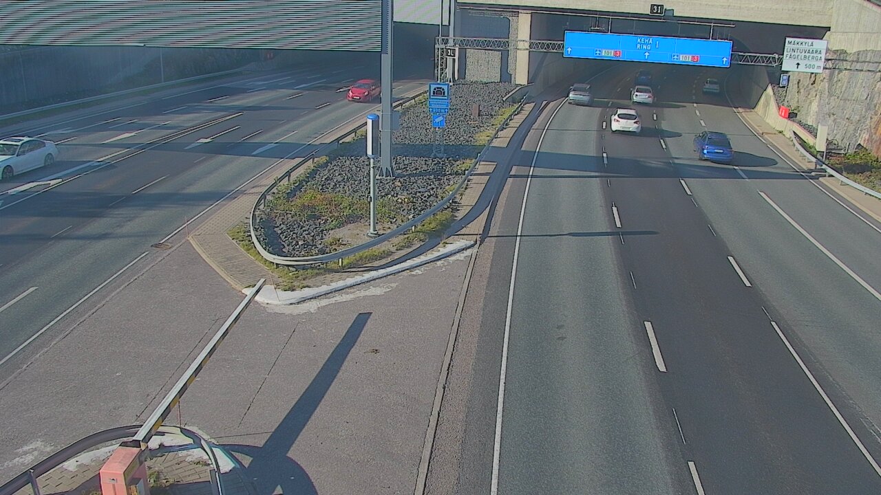 Kelikamerat Kuva Tie 101 Mestarintunneli, puomi länsi, Espoo, Uusimaa