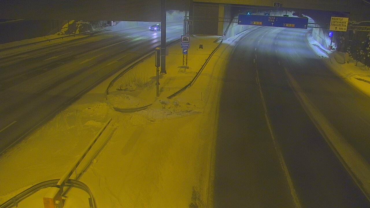 Kelikamerat Kuva Tie 101 Mestarintunneli, puomi länsi, Espoo, Uusimaa