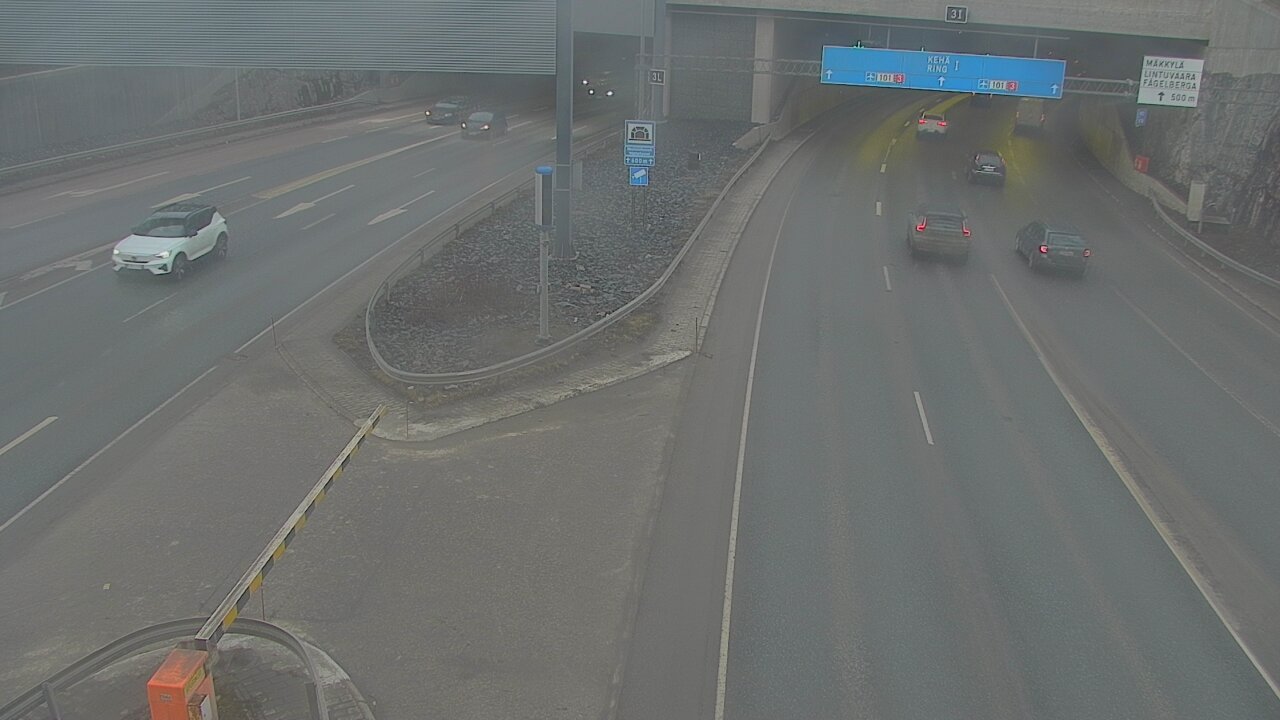 Kelikamerat Kuva Tie 101 Mestarintunneli, puomi länsi, Espoo, Uusimaa