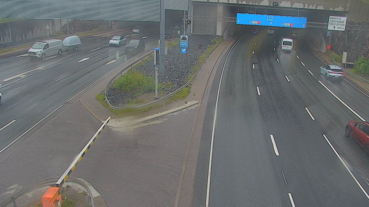 Weather Camera Image Road 101 Mestarintunneli, puomi, Espoo, Uusimaa