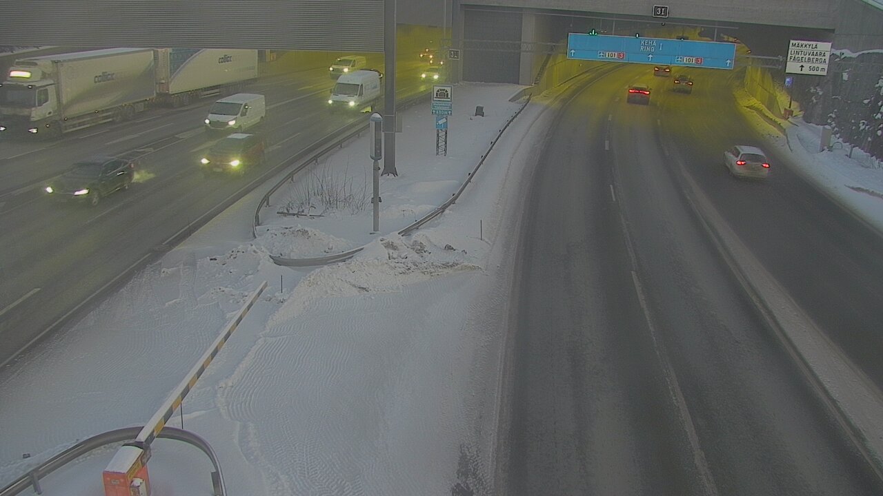 Kelikamerat Kuva Tie 101 Mestarintunneli, puomi länsi, Espoo, Uusimaa