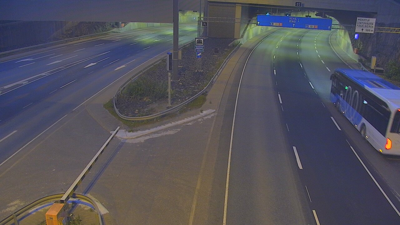 Kelikamerat Kuva Tie 101 Mestarintunneli, puomi länsi, Espoo, Uusimaa