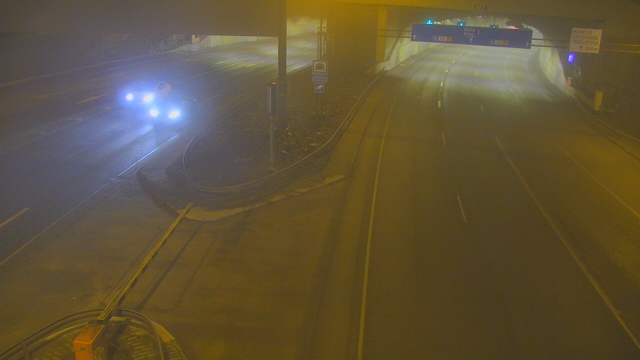 Weather Camera Image Väg 101 Mestarintunneli, puomi, Espoo, Uusimaa
