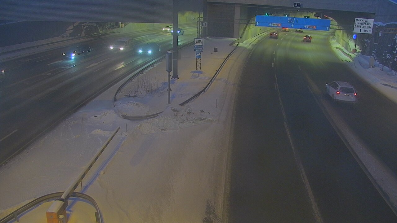 Kelikamerat Kuva Tie 101 Mestarintunneli, puomi länsi, Espoo, Uusimaa