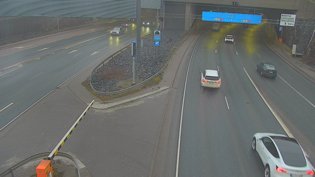 Kelikamerat Kuva Tie 101 Mestarintunneli, puomi länsi, Espoo, Uusimaa