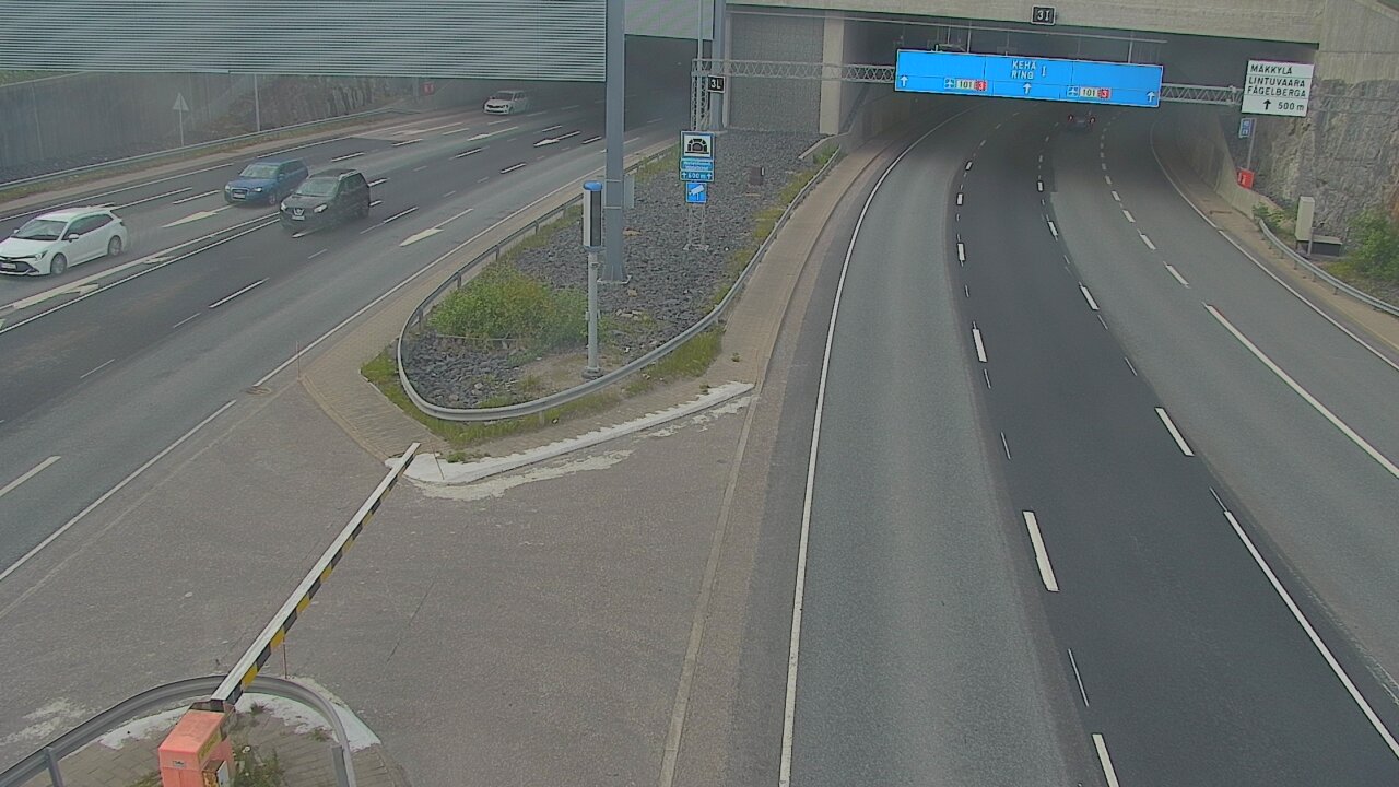 Kelikamerat Kuva Tie 101 Mestarintunneli, puomi länsi, Espoo, Uusimaa