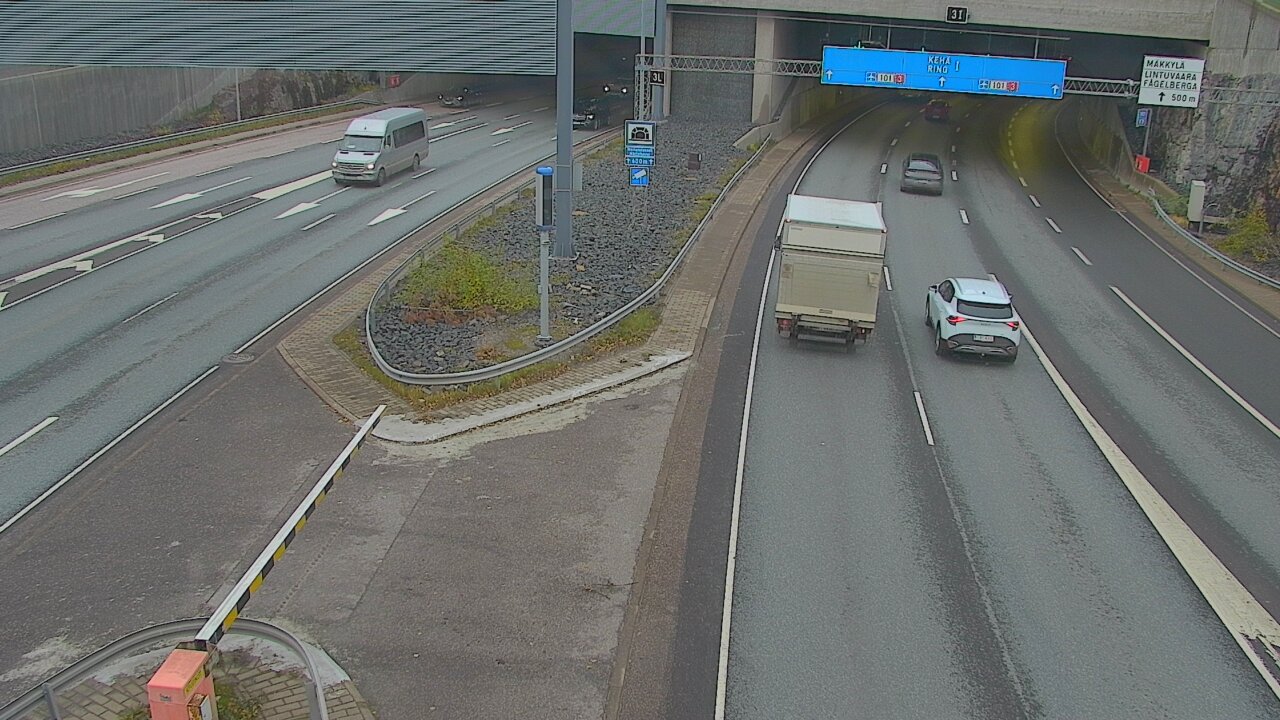 Kelikamerat Kuva Tie 101 Mestarintunneli, puomi länsi, Espoo, Uusimaa