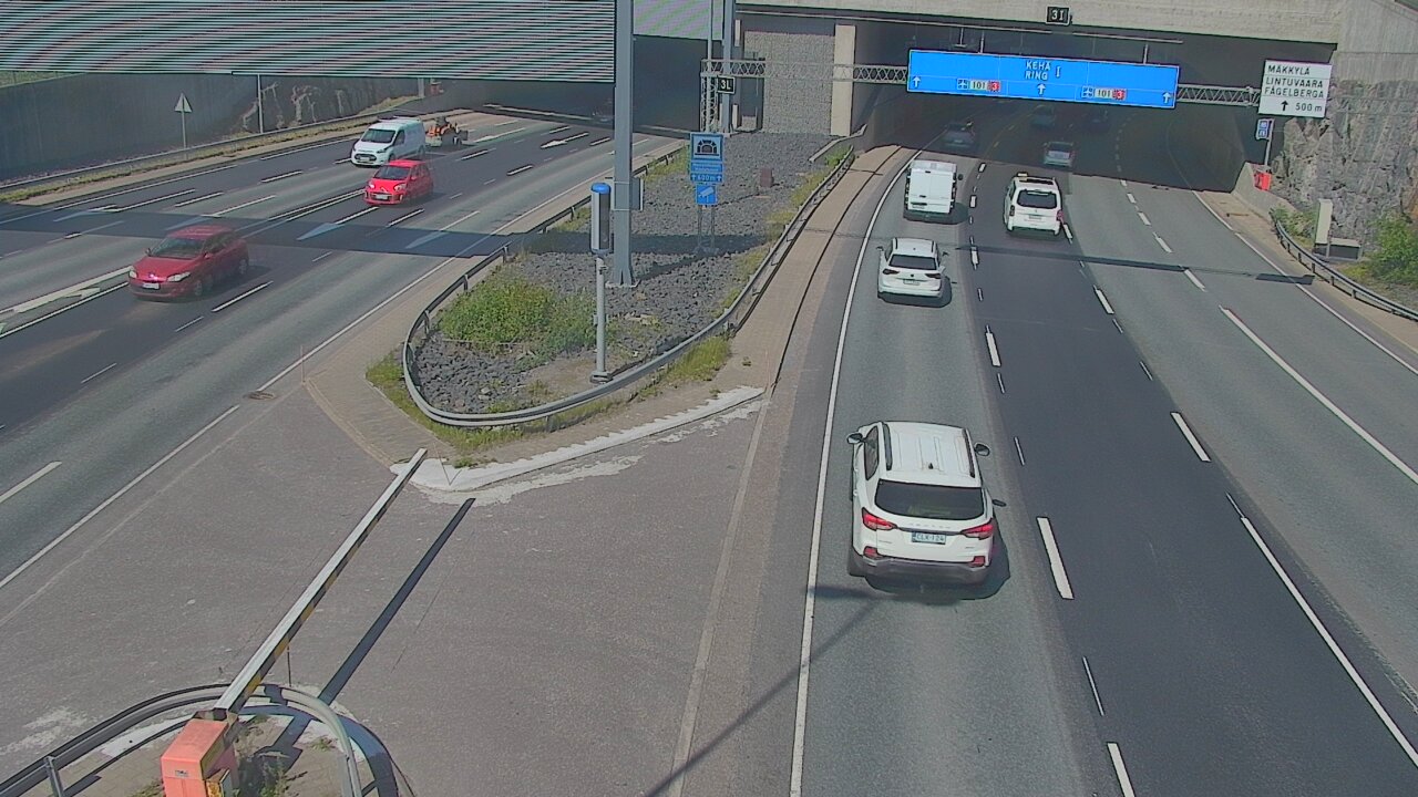 Kelikamerat Kuva Tie 101 Mestarintunneli, puomi länsi, Espoo, Uusimaa