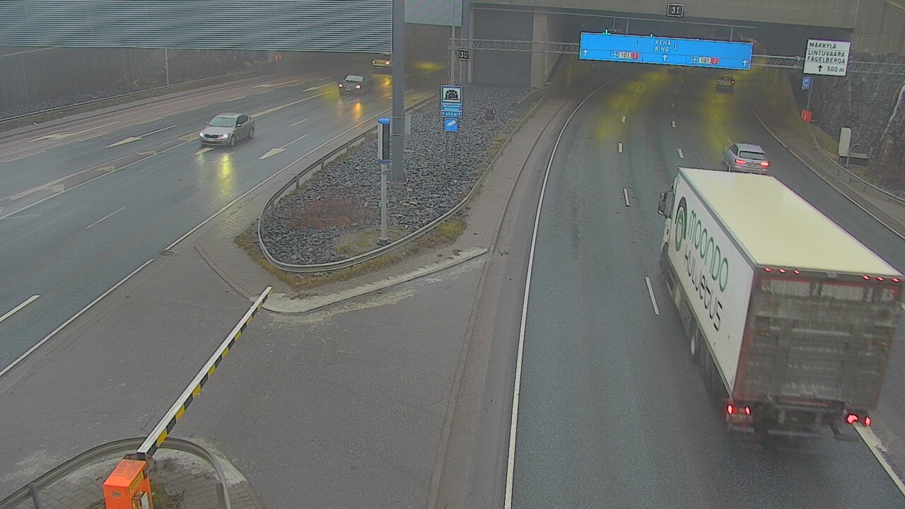 Kelikamerat Kuva Tie 101 Mestarintunneli, puomi länsi, Espoo, Uusimaa