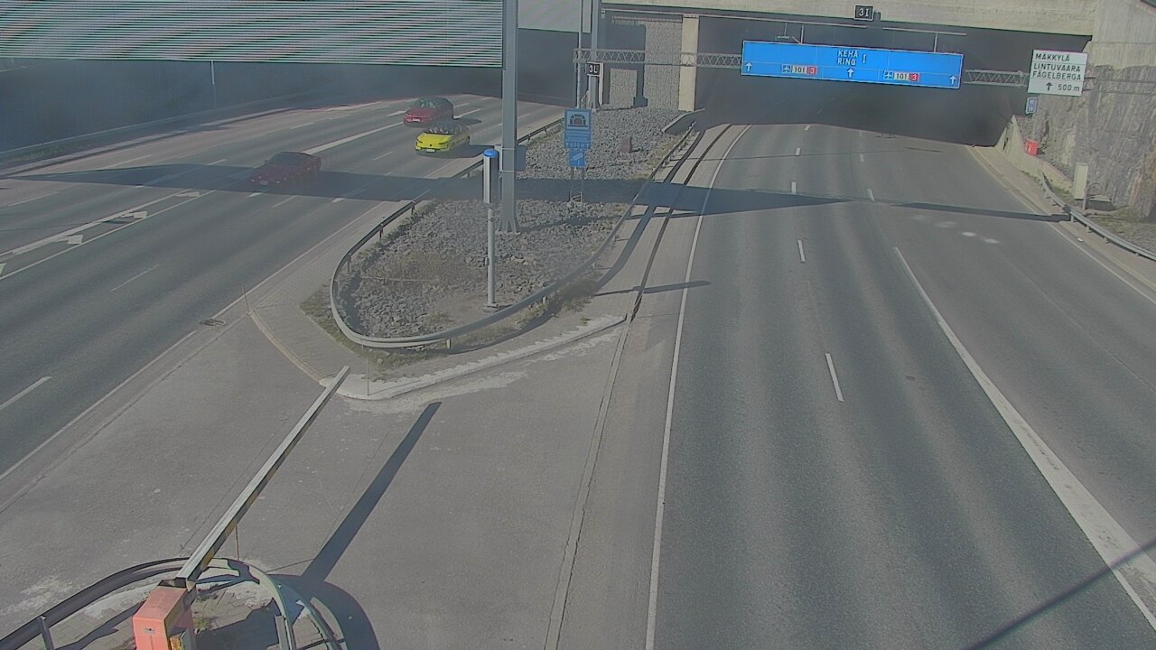 Kelikamerat Kuva Tie 101 Mestarintunneli, puomi länsi, Espoo, Uusimaa