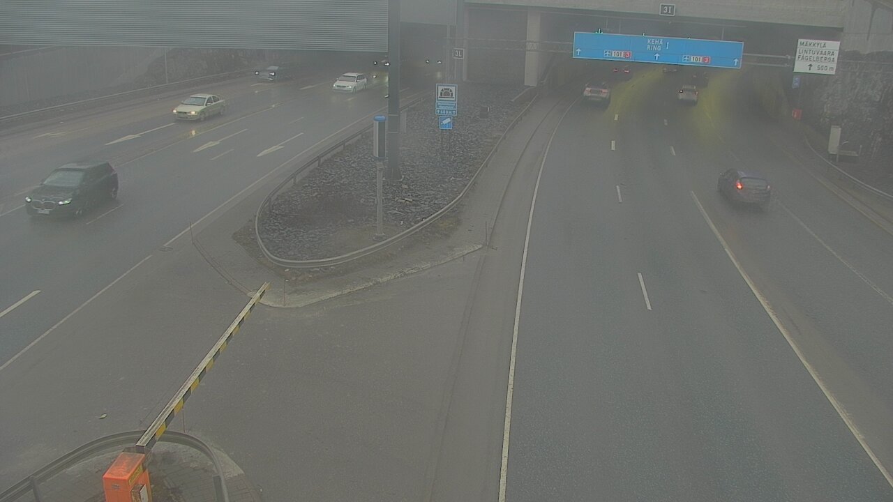 Kelikamerat Kuva Tie 101 Mestarintunneli, puomi länsi, Espoo, Uusimaa