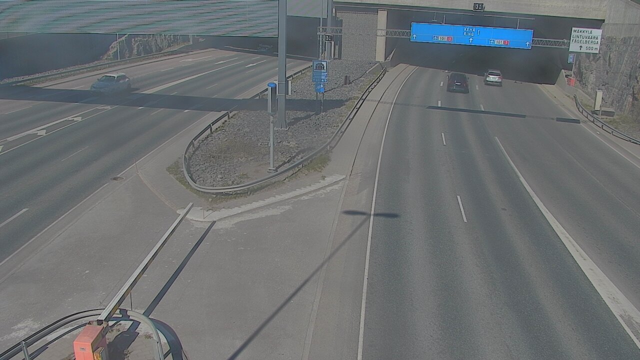 Kelikamerat Kuva Tie 101 Mestarintunneli, puomi länsi, Espoo, Uusimaa