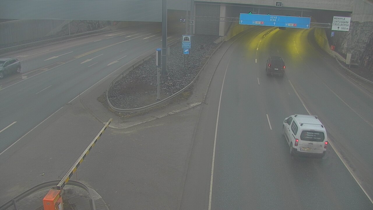 Kelikamerat Kuva Tie 101 Mestarintunneli, puomi länsi, Espoo, Uusimaa