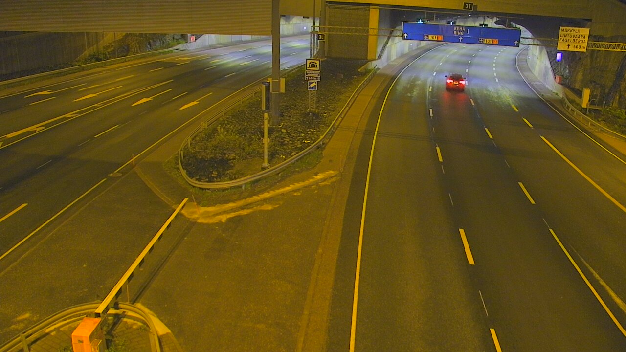 Kelikamerat Kuva Tie 101 Mestarintunneli, puomi länsi, Espoo, Uusimaa
