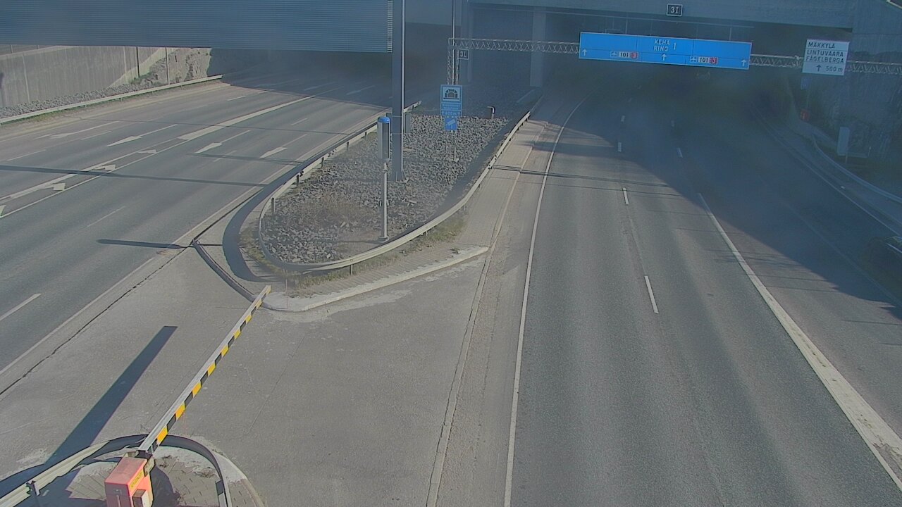 Kelikamerat Kuva Tie 101 Mestarintunneli, puomi länsi, Espoo, Uusimaa