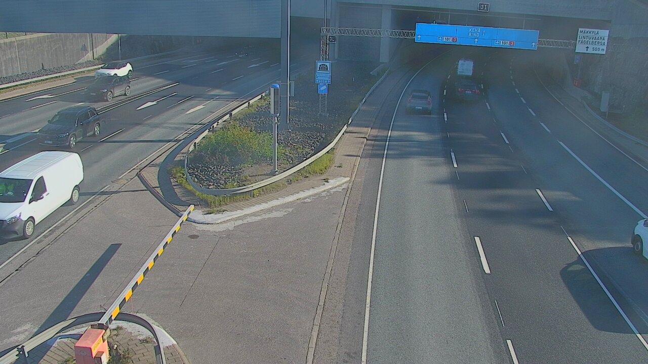 Kelikamerat Kuva Tie 101 Mestarintunneli, puomi länsi, Espoo, Uusimaa
