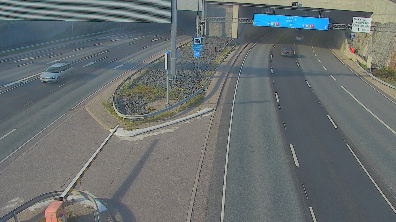 Kelikamerat Kuva Tie 101 Mestarintunneli, puomi länsi, Espoo, Uusimaa