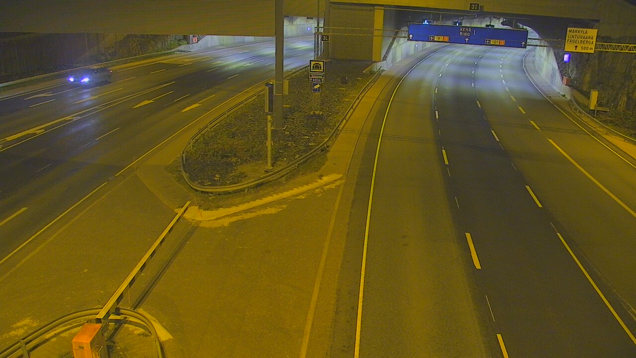 Kelikamerat Kuva Tie 101 Mestarintunneli, puomi länsi, Espoo, Uusimaa
