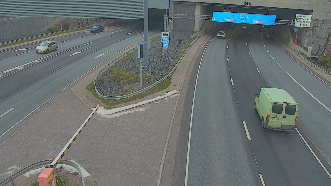 Kelikamerat Kuva Tie 101 Mestarintunneli, puomi länsi, Espoo, Uusimaa