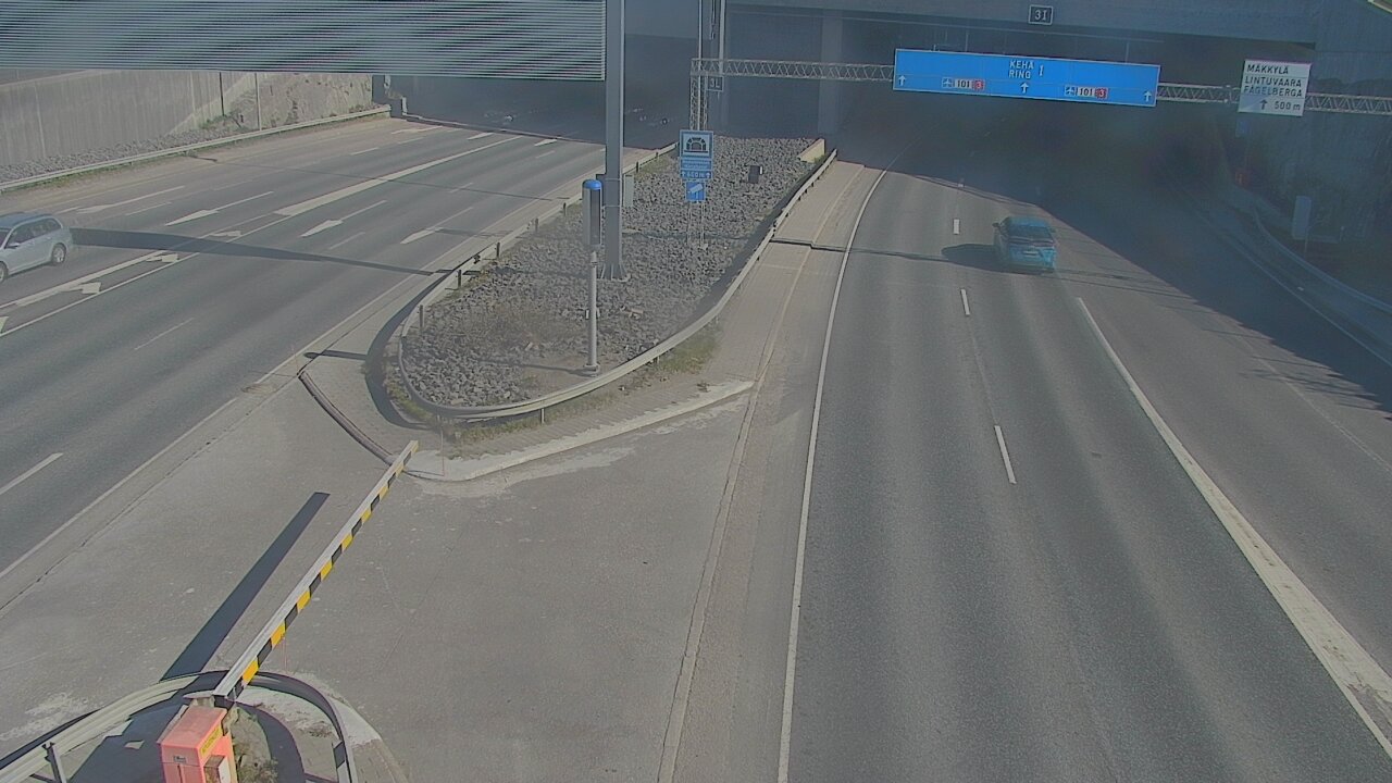 Kelikamerat Kuva Tie 101 Mestarintunneli, puomi länsi, Espoo, Uusimaa