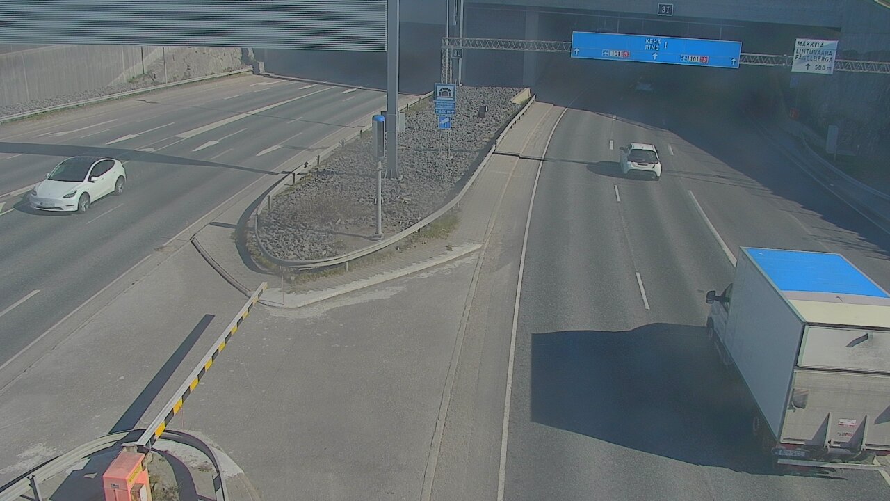 Kelikamerat Kuva Tie 101 Mestarintunneli, puomi länsi, Espoo, Uusimaa