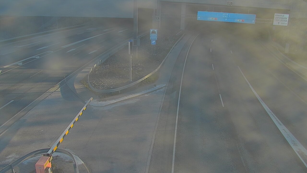 Kelikamerat Kuva Tie 101 Mestarintunneli, puomi länsi, Espoo, Uusimaa