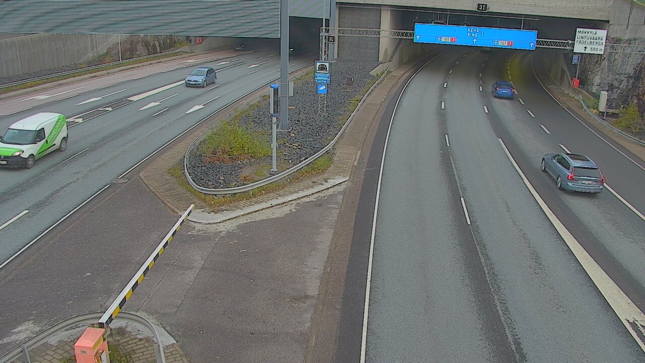 Kelikamerat Kuva Tie 101 Mestarintunneli, puomi länsi, Espoo, Uusimaa