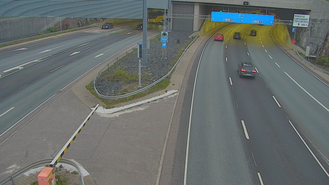 Kelikamerat Kuva Tie 101 Mestarintunneli, puomi länsi, Espoo, Uusimaa