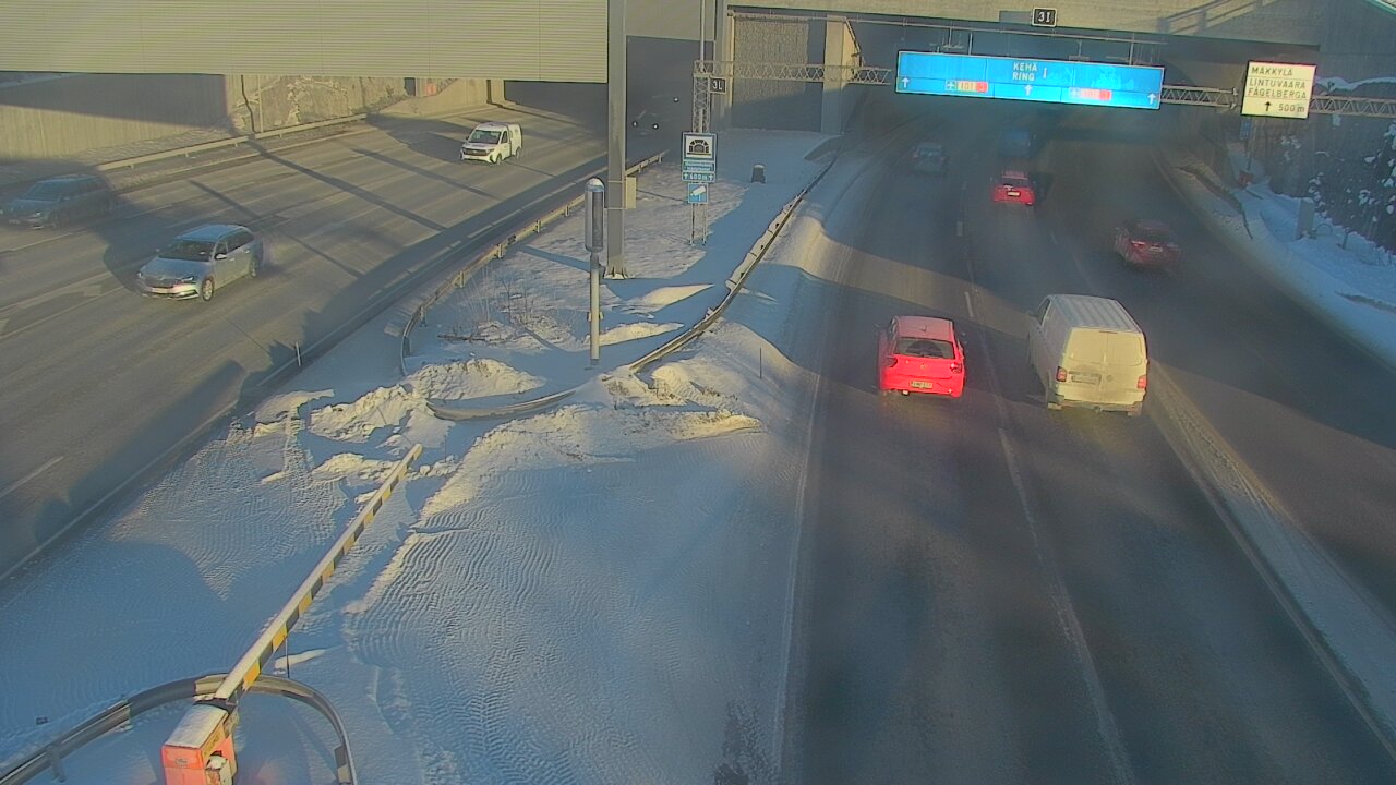 Kelikamerat Kuva Tie 101 Mestarintunneli, puomi länsi, Espoo, Uusimaa