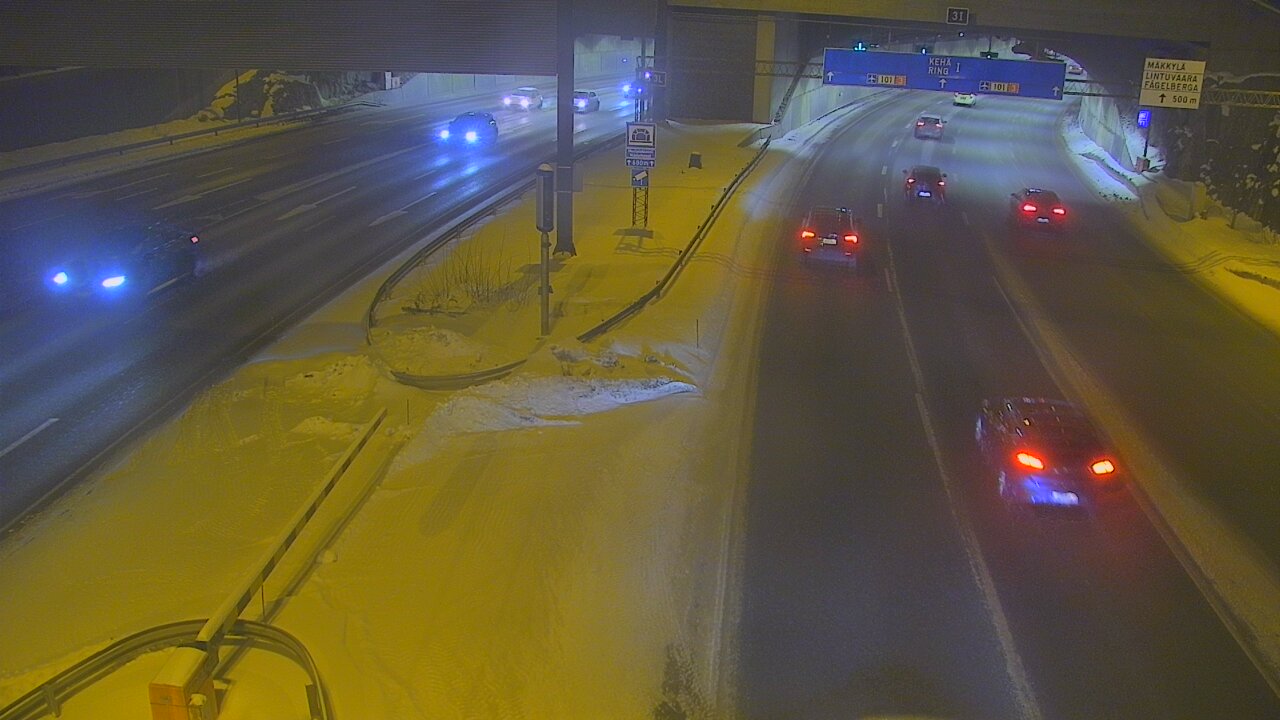 Kelikamerat Kuva Tie 101 Mestarintunneli, puomi länsi, Espoo, Uusimaa