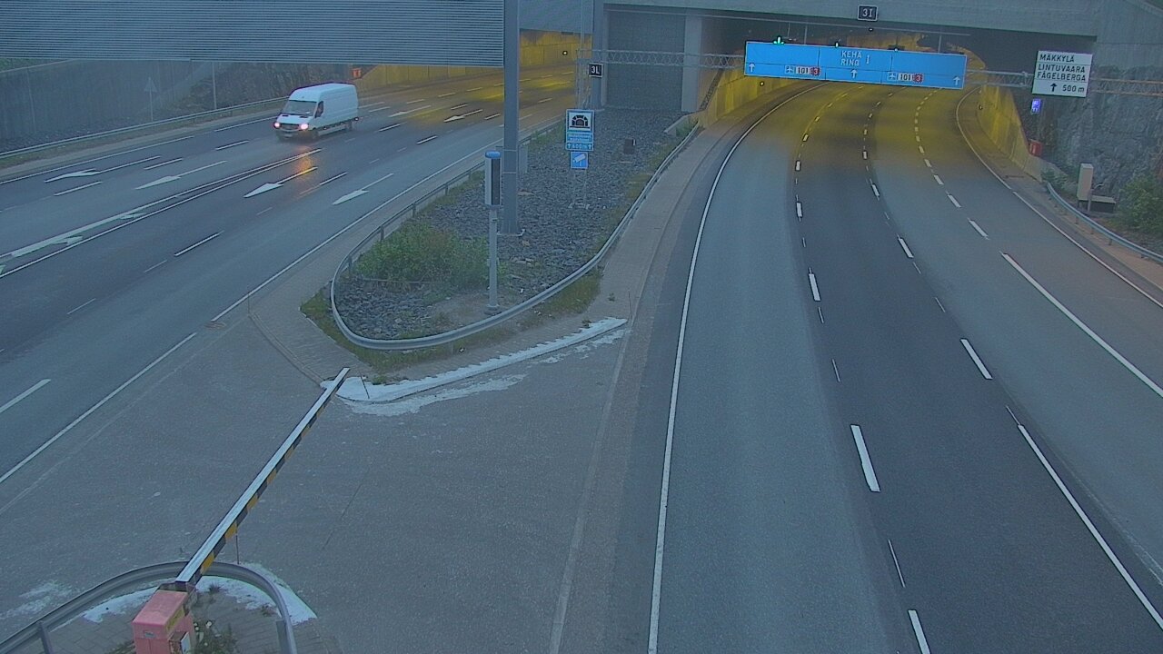 Kelikamerat Kuva Tie 101 Mestarintunneli, puomi länsi, Espoo, Uusimaa