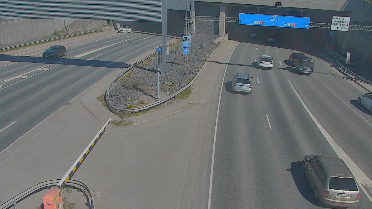 Weather Camera Image Väg 101 Mestarintunneli, puomi, Espoo, Uusimaa