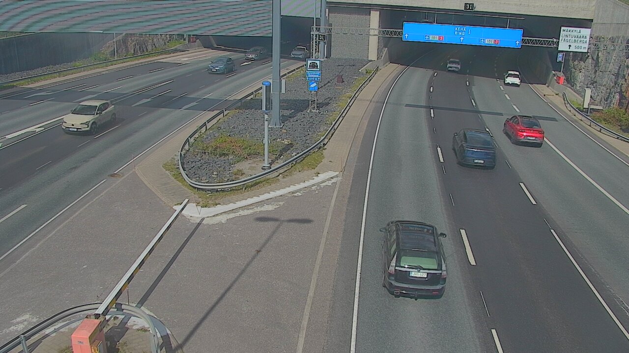 Kelikamerat Kuva Tie 101 Mestarintunneli, puomi länsi, Espoo, Uusimaa