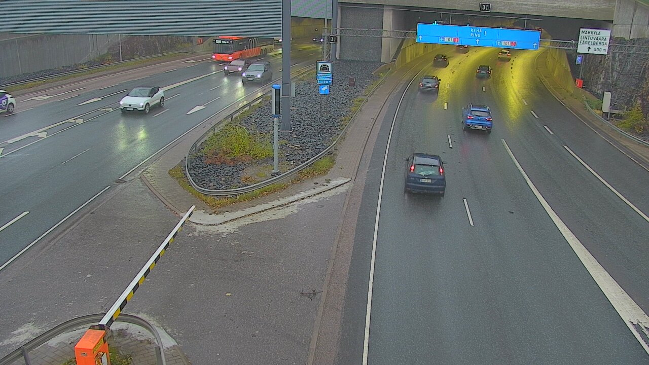 Kelikamerat Kuva Tie 101 Mestarintunneli, puomi länsi, Espoo, Uusimaa