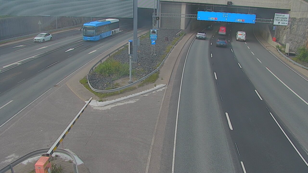 Kelikamerat Kuva Tie 101 Mestarintunneli, puomi länsi, Espoo, Uusimaa