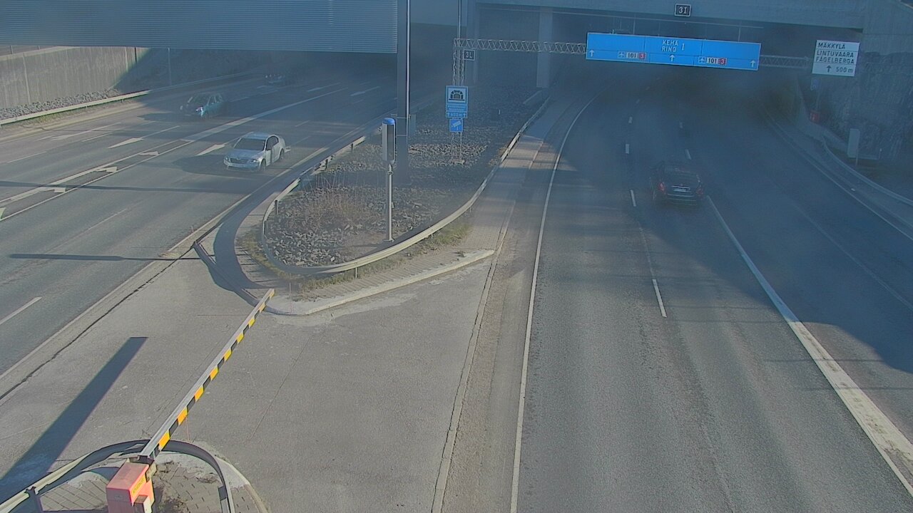 Kelikamerat Kuva Tie 101 Mestarintunneli, puomi länsi, Espoo, Uusimaa