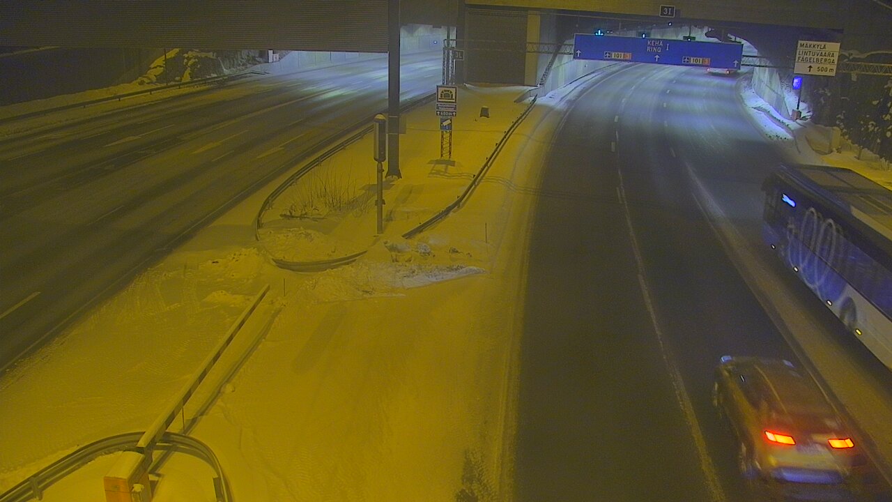 Kelikamerat Kuva Tie 101 Mestarintunneli, puomi länsi, Espoo, Uusimaa