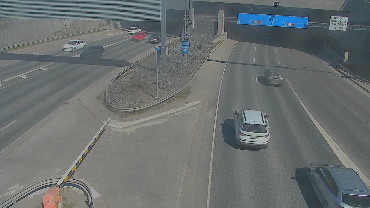 Kelikamerat Kuva Tie 101 Mestarintunneli, puomi länsi, Espoo, Uusimaa