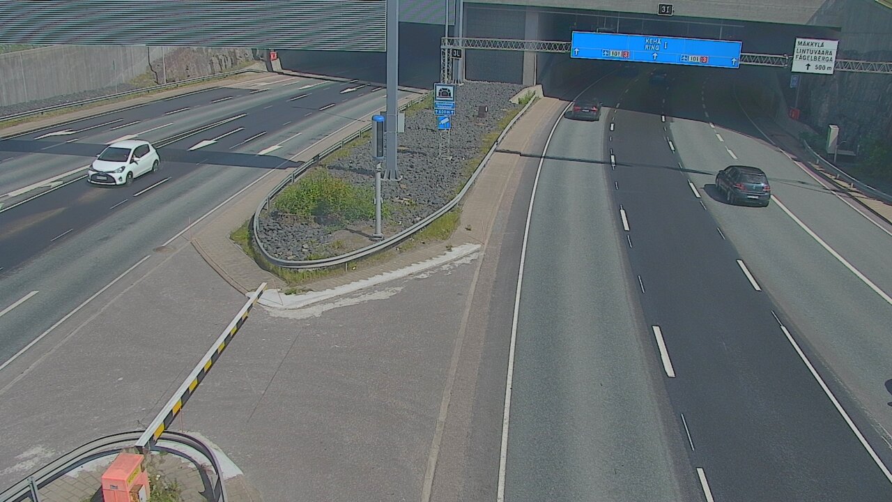 Kelikamerat Kuva Tie 101 Mestarintunneli, puomi länsi, Espoo, Uusimaa