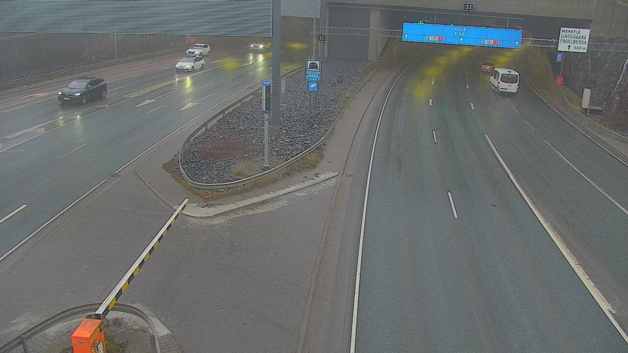 Kelikamerat Kuva Tie 101 Mestarintunneli, puomi länsi, Espoo, Uusimaa