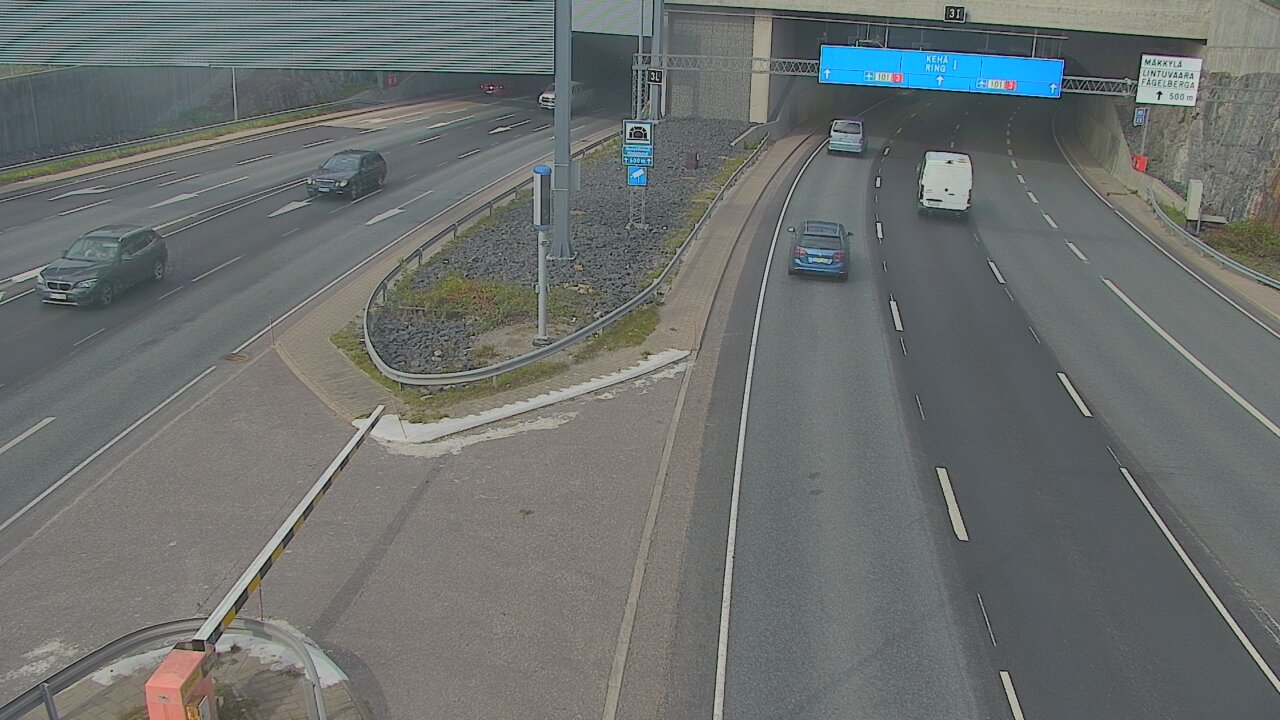 Kelikamerat Kuva Tie 101 Mestarintunneli, puomi länsi, Espoo, Uusimaa