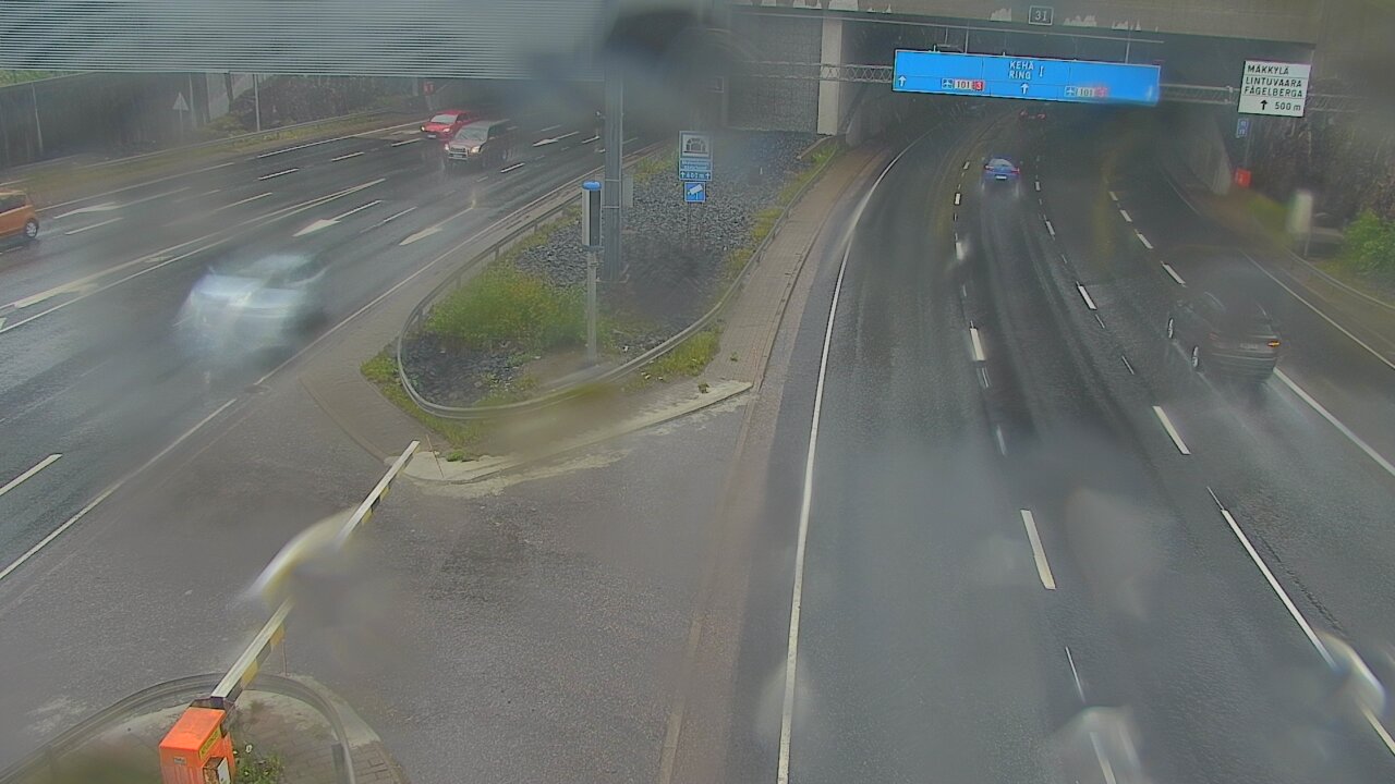 Weather Camera Image Road 101 Mestarintunneli, puomi, Espoo, Uusimaa