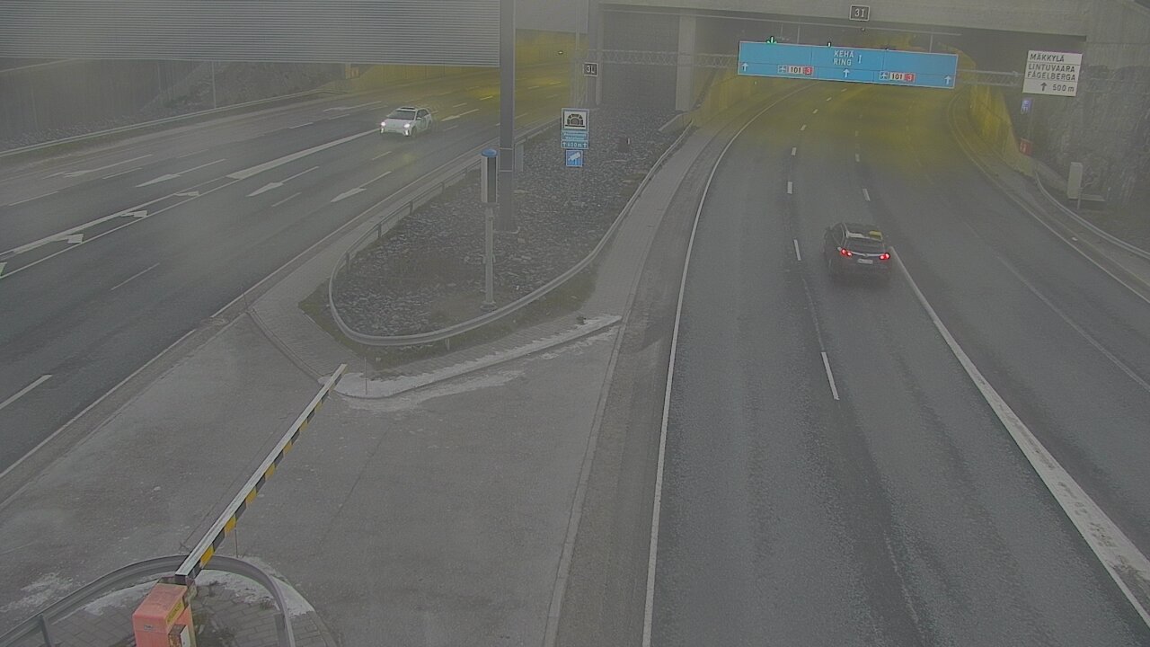 Kelikamerat Kuva Tie 101 Mestarintunneli, puomi länsi, Espoo, Uusimaa