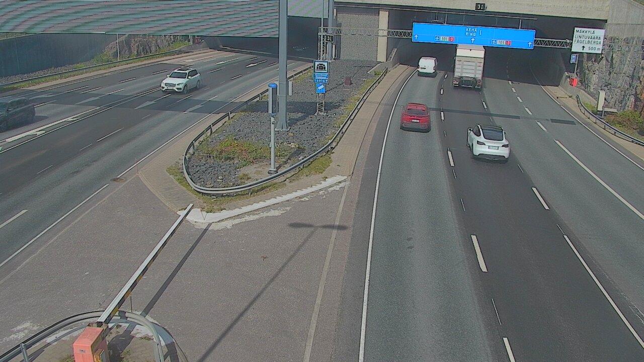 Kelikamerat Kuva Tie 101 Mestarintunneli, puomi länsi, Espoo, Uusimaa
