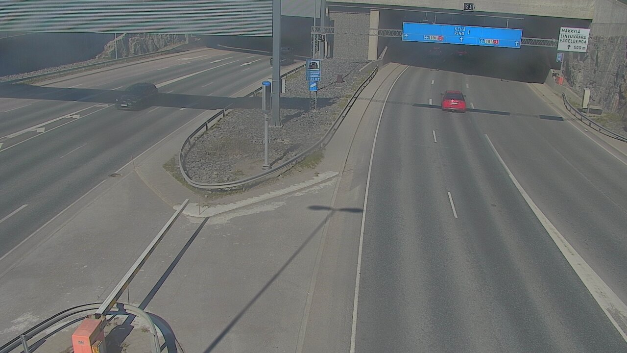 Kelikamerat Kuva Tie 101 Mestarintunneli, puomi länsi, Espoo, Uusimaa