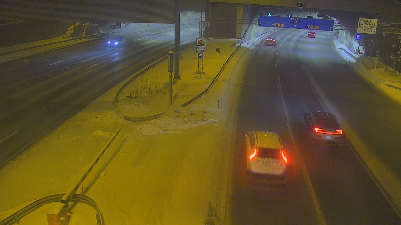 Kelikamerat Kuva Tie 101 Mestarintunneli, puomi länsi, Espoo, Uusimaa