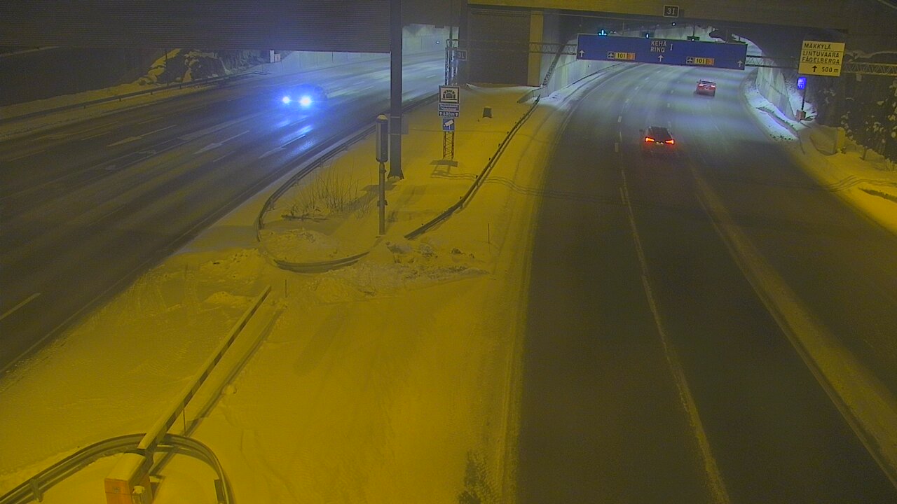 Kelikamerat Kuva Tie 101 Mestarintunneli, puomi länsi, Espoo, Uusimaa