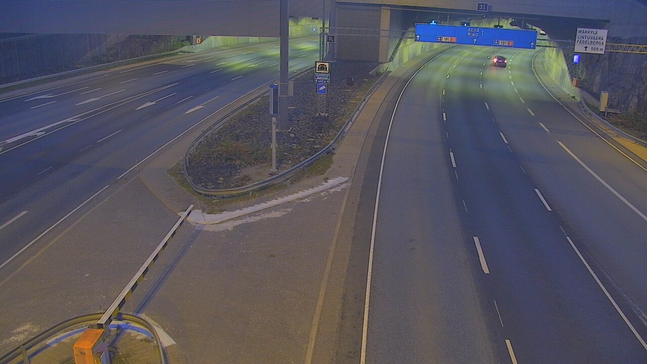 Kelikamerat Kuva Tie 101 Mestarintunneli, puomi länsi, Espoo, Uusimaa