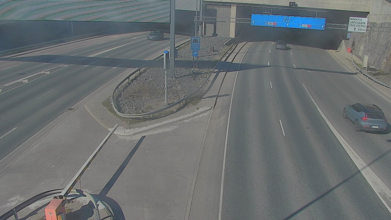 Kelikamerat Kuva Tie 101 Mestarintunneli, puomi länsi, Espoo, Uusimaa