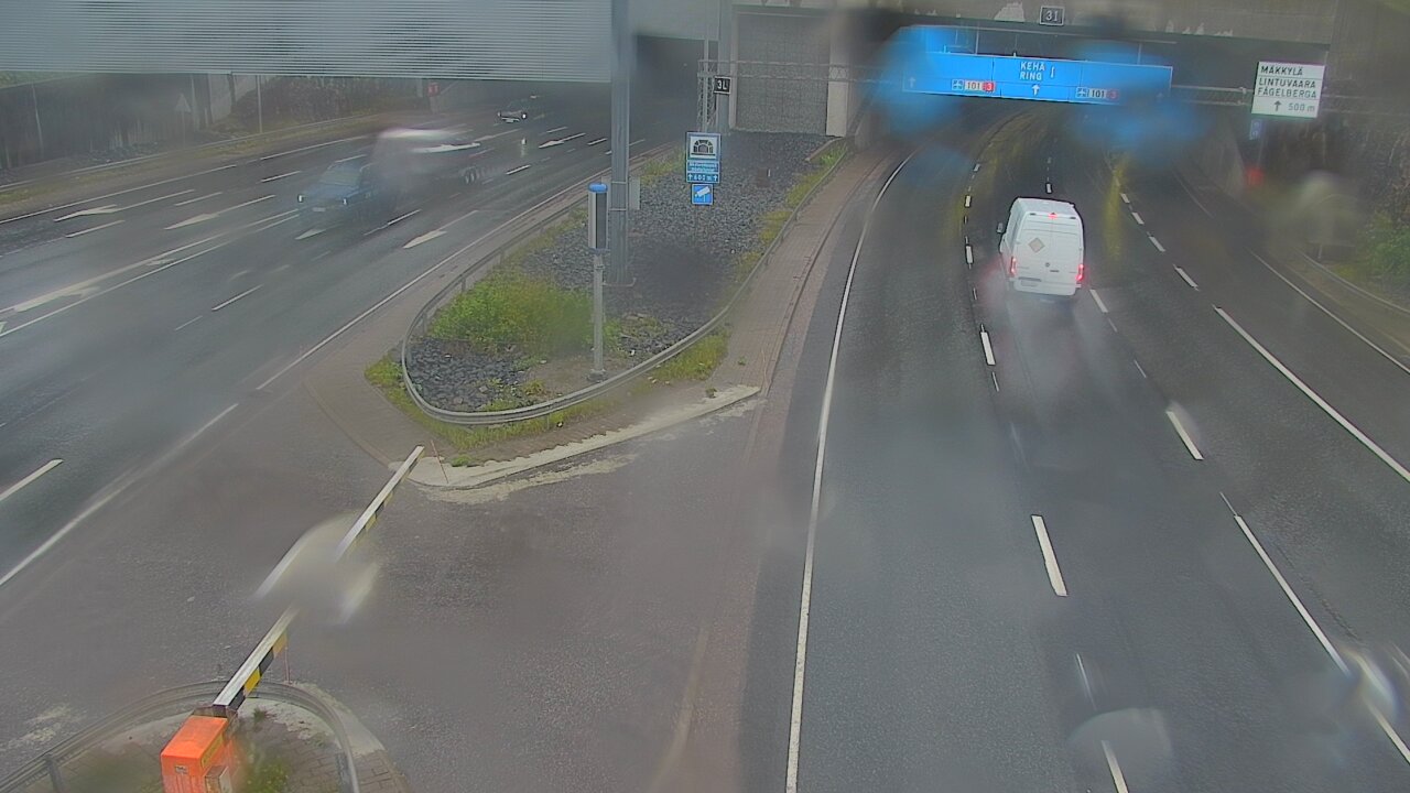 Weather Camera Image Road 101 Mestarintunneli, puomi, Espoo, Uusimaa